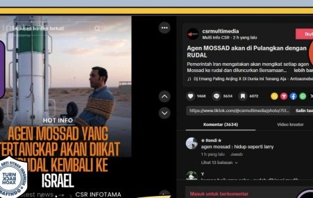 [HOAKS atau FAKTA]: Agen Mossad Tertangkap Diikat di Rudal Iran Lalu Ditembakkan ke Israel