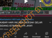 [HOAKS atau FAKTA]: MPR Gelar Sidang Istimewa untuk Makzulkan Jokowi