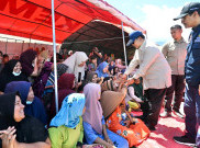 Momen Presiden Prabowo Subianto Kunjungi Warga Posko Pengungsian di Aceh Tenggara