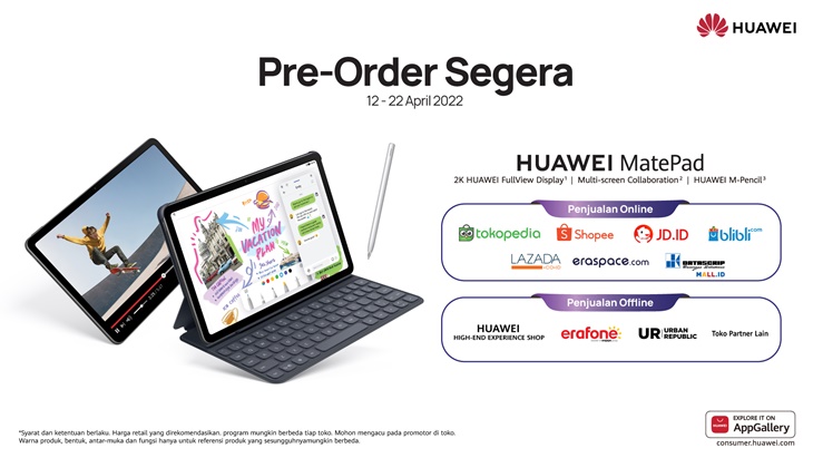 Resmi Hadir, Intip Spesifikasi Huawei MatePad