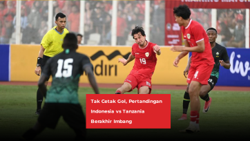 Tak Cetak Gol, Pertandingan Indonesia vs Tanzania Berakhir Imbang