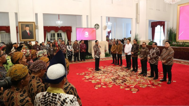 Sejumlah pemenang lomba Festival Gapura Cinta Negeri dan Jokowi. (Antaranews)