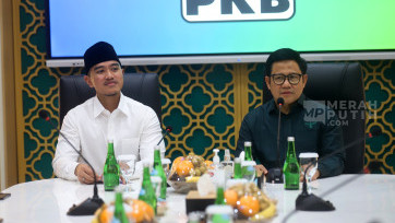 Ketum PSI Kaesang Sambangi Ketum PKB Muhaimin Iskandar di Jakarta