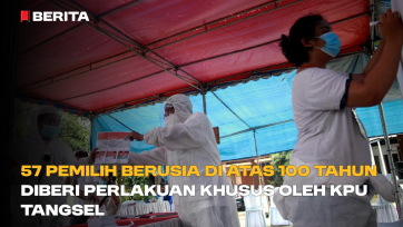 57 Pemilih Berusia di Atas 100 Tahun Diberi Perlakuan Khusus oleh KPU Tangsel