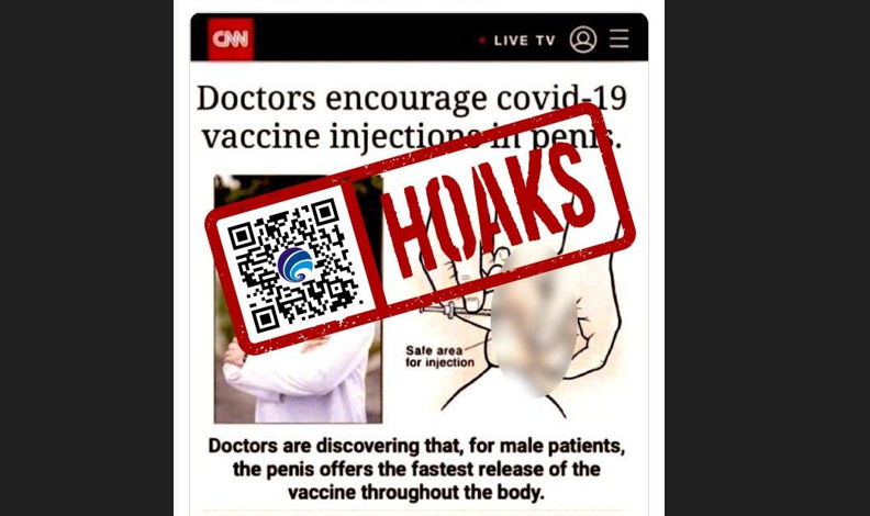 [HOAKS atau FAKTA]: Dokter Dianjurkan Suntik Vaksin COVID-19 di Kelamin Pria