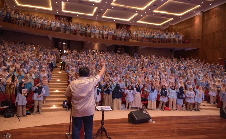 Prabowo bersama ratusan emak-emak