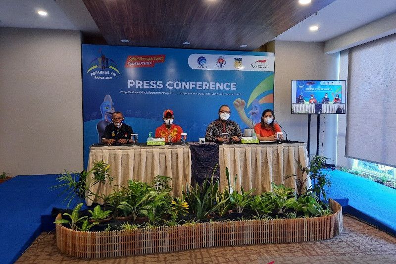 Wakil Sekretaris Jenderal (Wasekjen) NPC Indonesia Rima Ferdianto kedua dari kiri (ANTARA/Hendrina Dian Kandipi)
