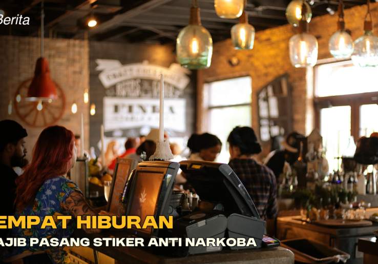 Tempat Hiburan Wajib Pasang Stiker Anti Narkoba