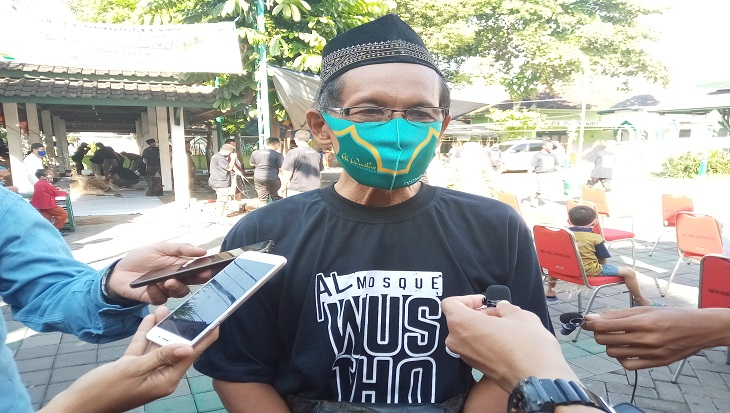 Sekretaris Takmir Masjid Al Wusto, Purwanto, Jumat (31/7). (MP/Ismail)
