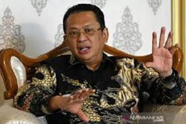 Ketua Majelis Permusyawaratan Rakyat (MPR) Bambang Soesatyo (Bamsoet). (ANTARA/Aditya Pradana Putra/hp)