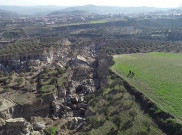 Kebun Zaitun di Turki Terbelah Dua Akibat Gempa