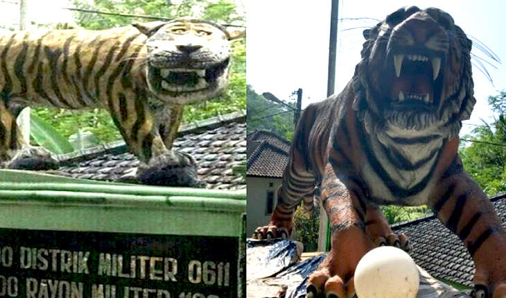 Telah Dibongkar, Ini Fakta Menarik Harimau 'Nyengir' Koramil Cisewu