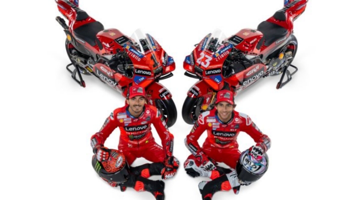 Livery Baru Ducati Lenovo, Bagnaia dan Bastianini Siap Libas MotoGP 2024
