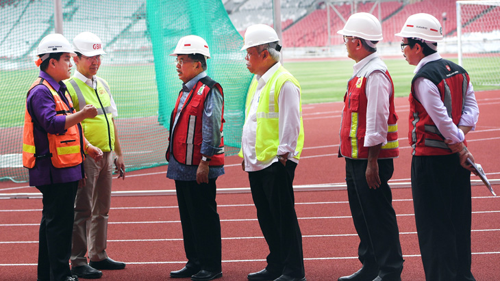 Erick Thohir dan Wapres Jusuf Kalla