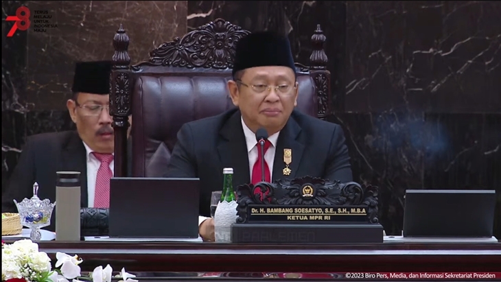 Pembukaan Sidang Tahunan MPR 2023, Bamsoet Kasih Pantun Koalisi Masih Berubah-ubah