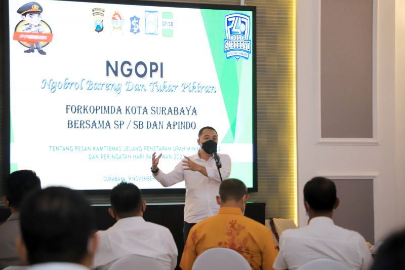 Wali Kota Surabaya Eri Cahyadi. (Foto: Antara)