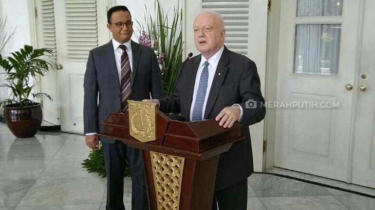 Jumpa Pers Bareng Anies, Dubes Australia Mau Ibu Kota Tetap di Jakarta