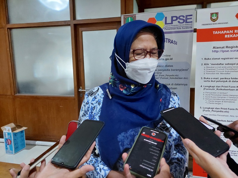 Kepala Dinas Kesehatan Kota Solo, Siti Wahyuningsih,