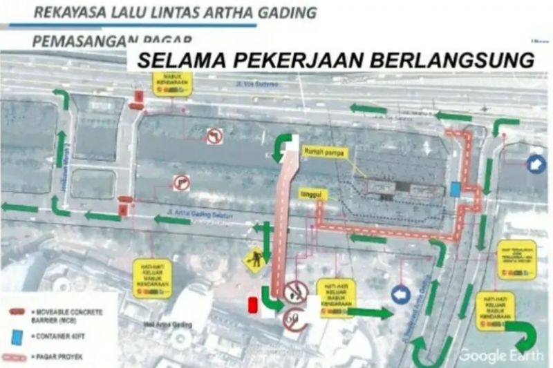 Mulai Besok Hati-Hati Lewat Boulevard Artha Gading Hingga MOI