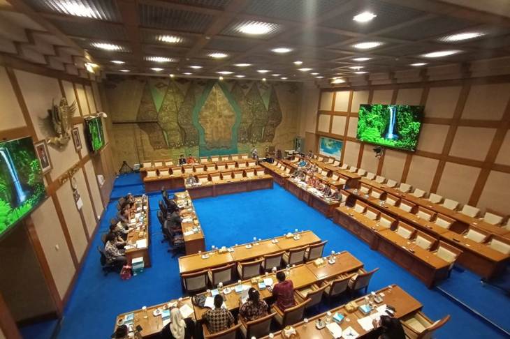 Komisi VII DPR dalam RDPU dengan PT Freeport Indonesia di Kompleks DPR, Jakarta, Rabu (19/2/2020) membahas perkembangan pascadivestasi. ANTARA/Afut Syafril