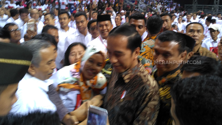 Hadiri Rakernas III Projo, Presiden Jokowi Disambut Teriakan Dua Periode 