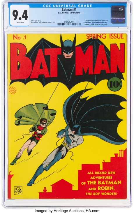 Batman #1 komik. (Foto Heritage Auctions)