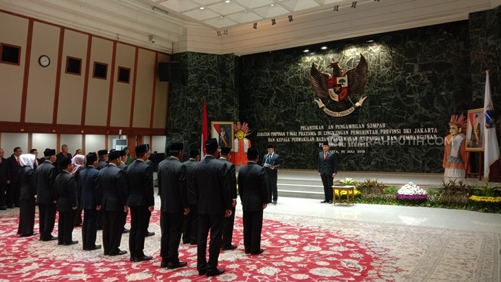 Pesan Anies untuk 16 Pemenang Lelang Jabatan Eselon 2 DKI