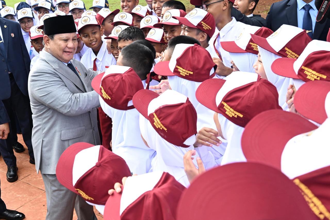 Presiden Prabowo Subianto saat upacara peringatan Hari Kesaktian Pancasila di Monumen Pancasila Sakti, Lubang Buaya, Jakarta, Rabu (1/10/2025). (Foto: Kris - Biro Pers Sekretariat Presiden).