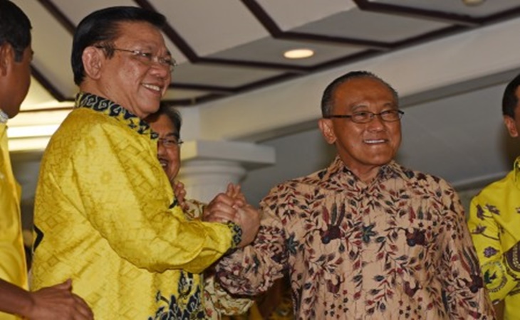 Abirizal Bakrie alias Ical bersama Agung Laksono