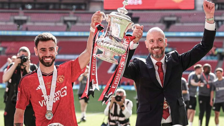 MU Pecat Erik Ten Hag, Bruno Fernandes Bilang Terima Kasih