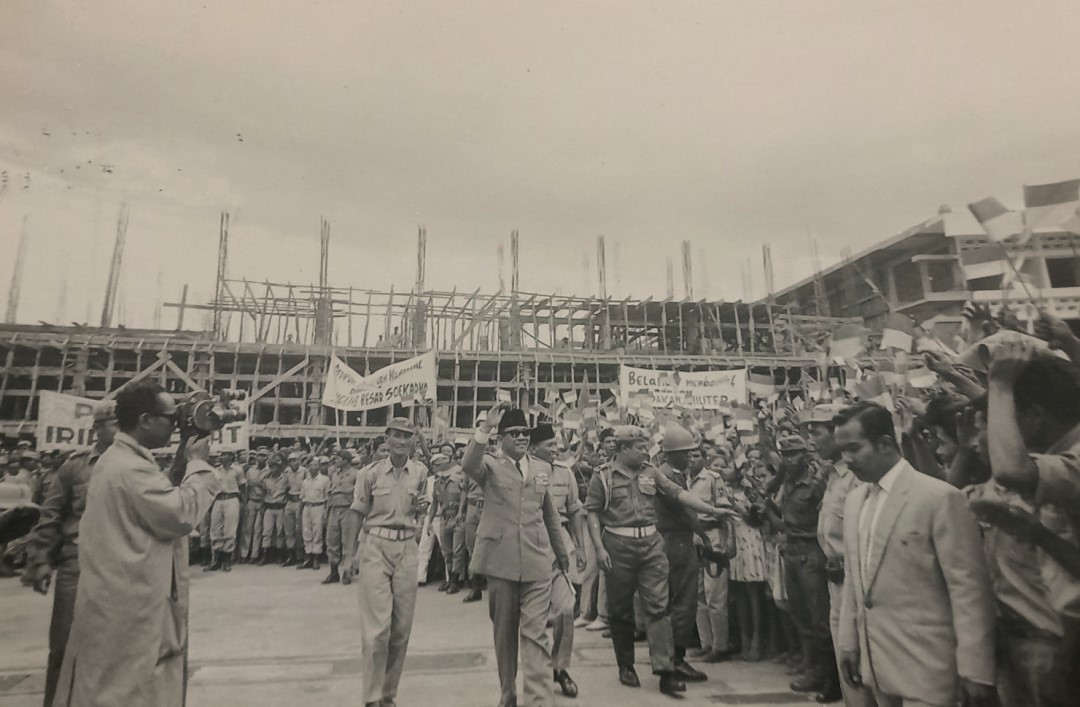Presiden Sukarno di Bandara Kemayoran