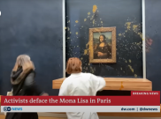 Aktivis Lingkungan Tuang Sup ke Lukisan Mona Lisa, Serukan Pangan Berkelanjutan