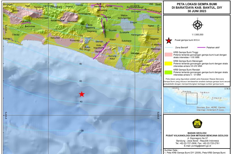 Aktifnya Zona Subduksi Selatan Jawa yang Bisa Bikin Gempa Besar
