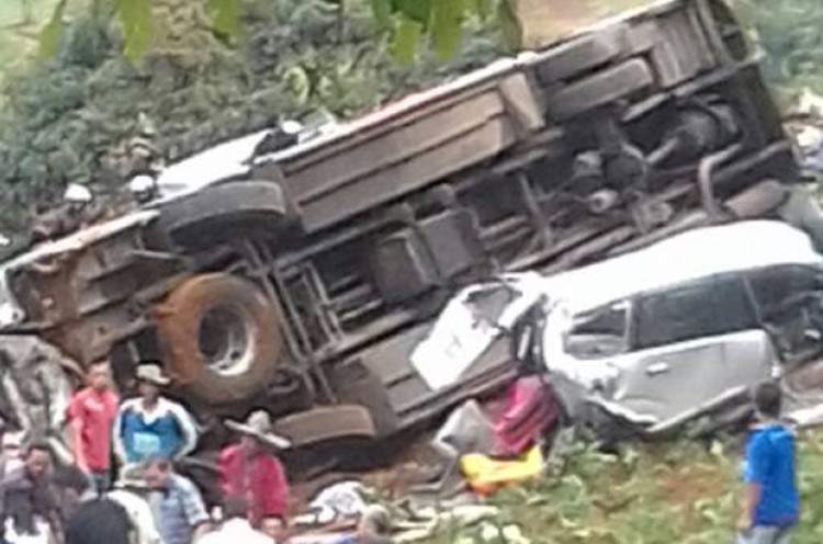 Bus Pariwisata Kecelakaan Maut di Ciloto Tidak Terdaftar di Dishub