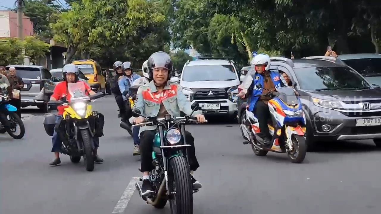 Intip Gaya Jokowi Ikut Touring Motor Lagi Setelah Terakhir di IKN