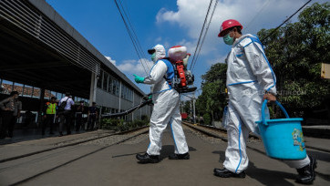 Redam Penyebaran COVID-19 di Stasiun KRL