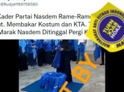 [HOAKS atau FAKTA]: Kader Partai NasDem Ramai-ramai Lepaskan Atribut