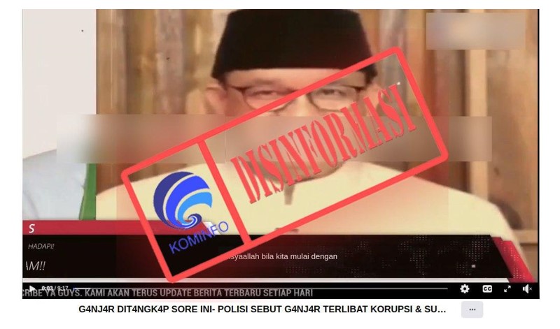 [HOAKS atau FAKTA] Ganjar Pranowo Ditangkap Polisi karena Kasus Korupsi dan Suap KPK