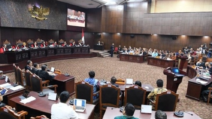 Suasana sidang PHPU di MK. (Antaranews)