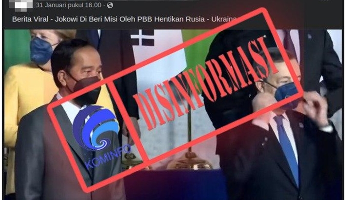 [HOAKS atau FAKTA]: PBB Beri Jokowi Misi Hentikan Perang Rusia-Ukraina