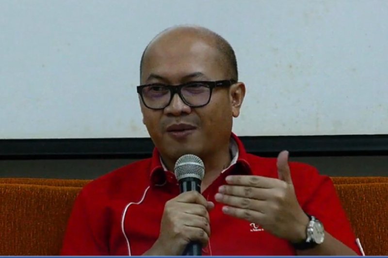 Mantan Direktur utama Telkomsel Setyanto Hantoro. (ANTARA/youtube.com/kemkominfotv)