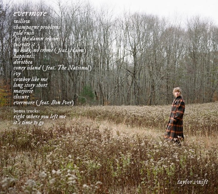 Kata Taylor Swfit Terkait Album ‘Evermore’ dan ‘Folkore’