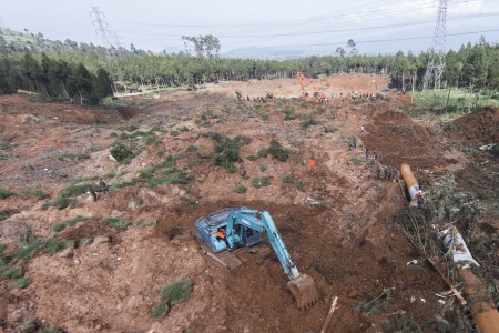 Ilustrasi tanah longsor