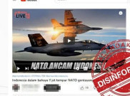 [HOAKS atau FAKTA]: Jet Tempur NATO Berputar di Langit Jakarta