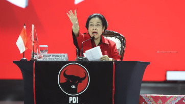 Megawati Soekarnoputri Tutup Rakernas V PDI Perjuangan