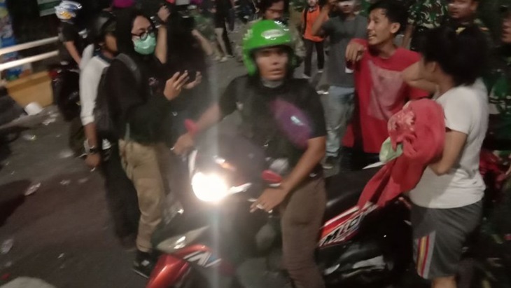 Provokator aksi 22 Mei Slipi. (Antaranews)