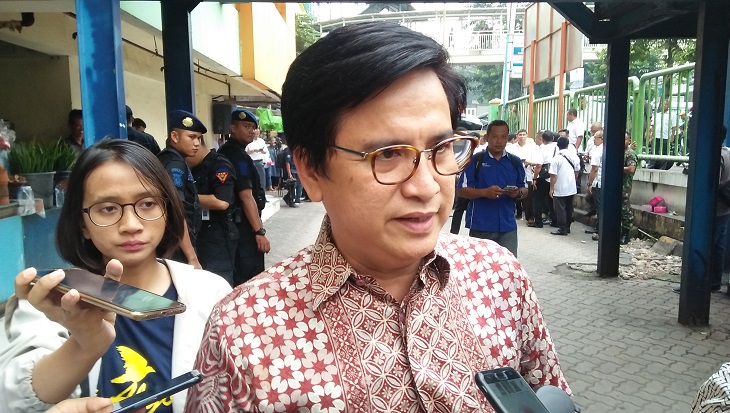 Direktur Utama PD Pembangunan Sarana Jaya Yoory C Pinontoan