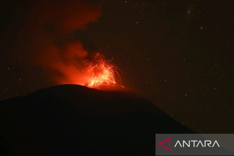 Gunung Ile Lewotolok Lembata NTT Erupsi 2 Kali Pagi Ini, Terbaru Jam 6 Tadi