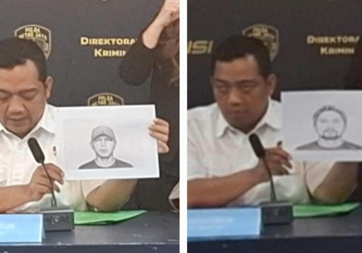 Polda Metro Sebar Dua Sketsa Terduga Pelaku yang Tewaskan Pedagang Cermin di Tanah Abang