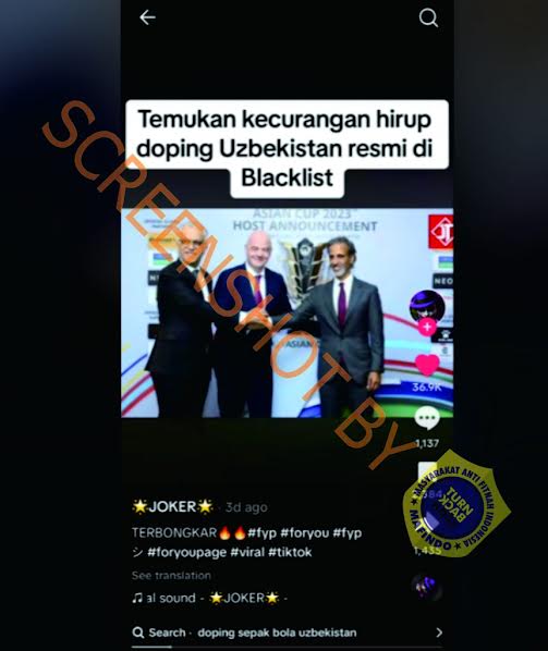 [HOAKS atau FAKTA]: Timnas Uzbekistan Diblacklist dari Turnamen FIFA